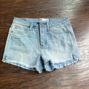 High rise jean shorts